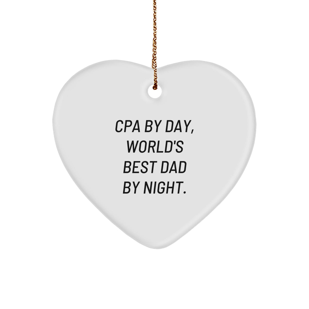 Cpa Heart Ornament Christmas Gift Idea for Coworkers - Image 1