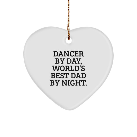 Collectible Dancer By Day, World's Best Dad Christmas Ornament Gift - Image 1