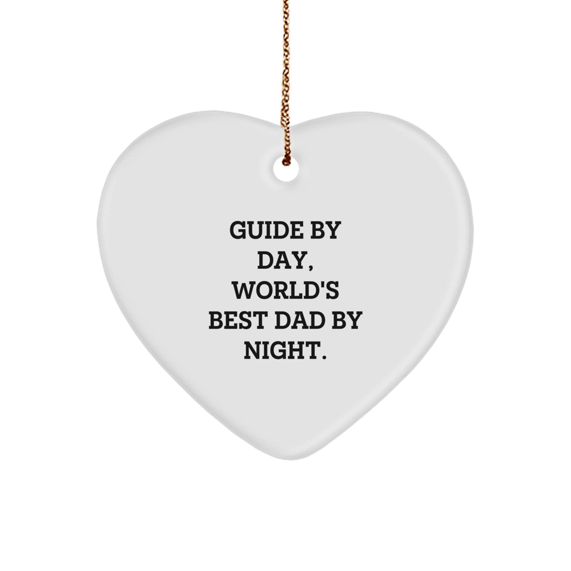 Ultimate Guide Heart Ornament Keepsake for Him Christmas Gift - Image 1