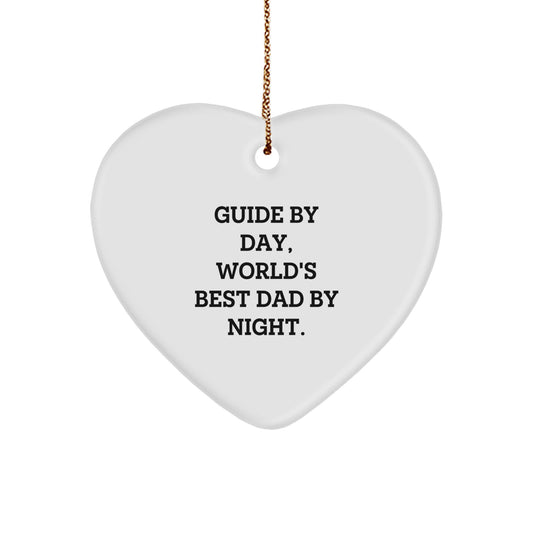 Ultimate Guide Heart Ornament Keepsake for Him Christmas Gift - Image 1