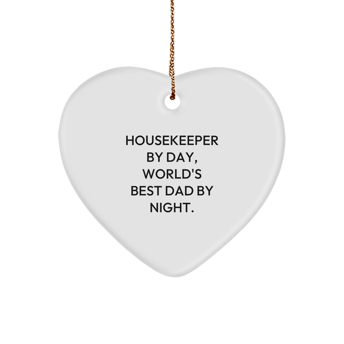 Christmas Gift Heart Ornament for Her Present – Housekeeper By Day - Image 1
