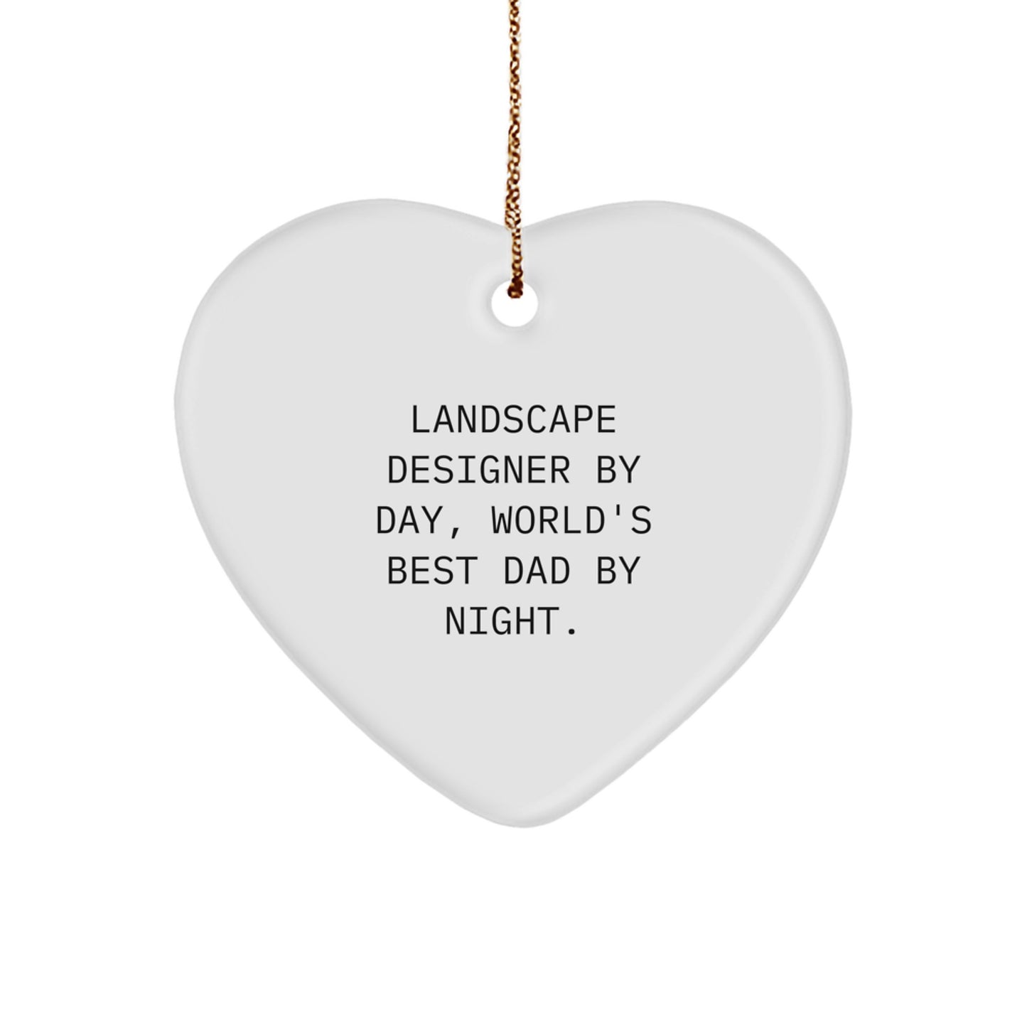 Family Treasure Christmas Ornament Gift for Landscape Designer Dad - Image 1