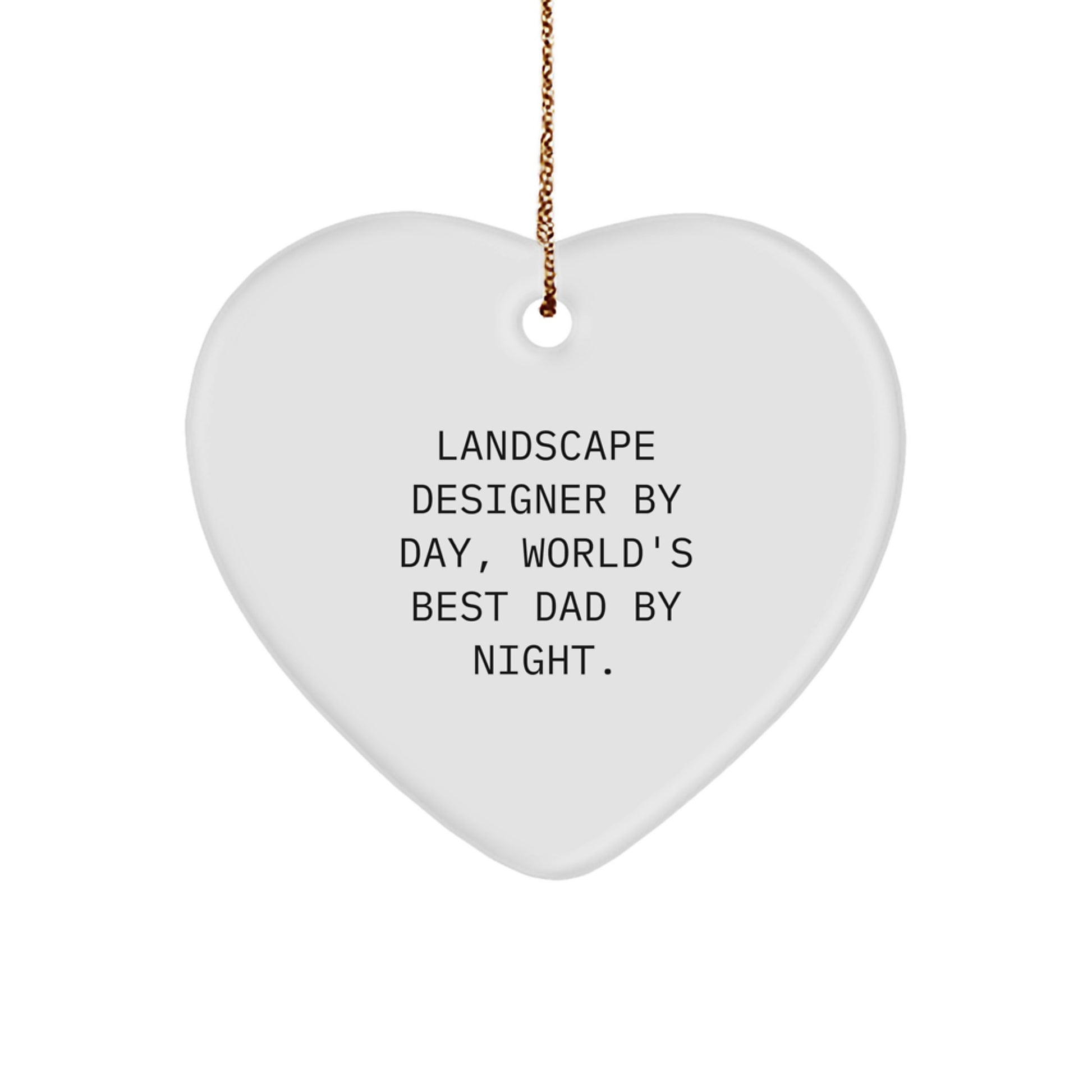 Family Treasure Christmas Ornament Gift for Landscape Designer Dad - Image 1