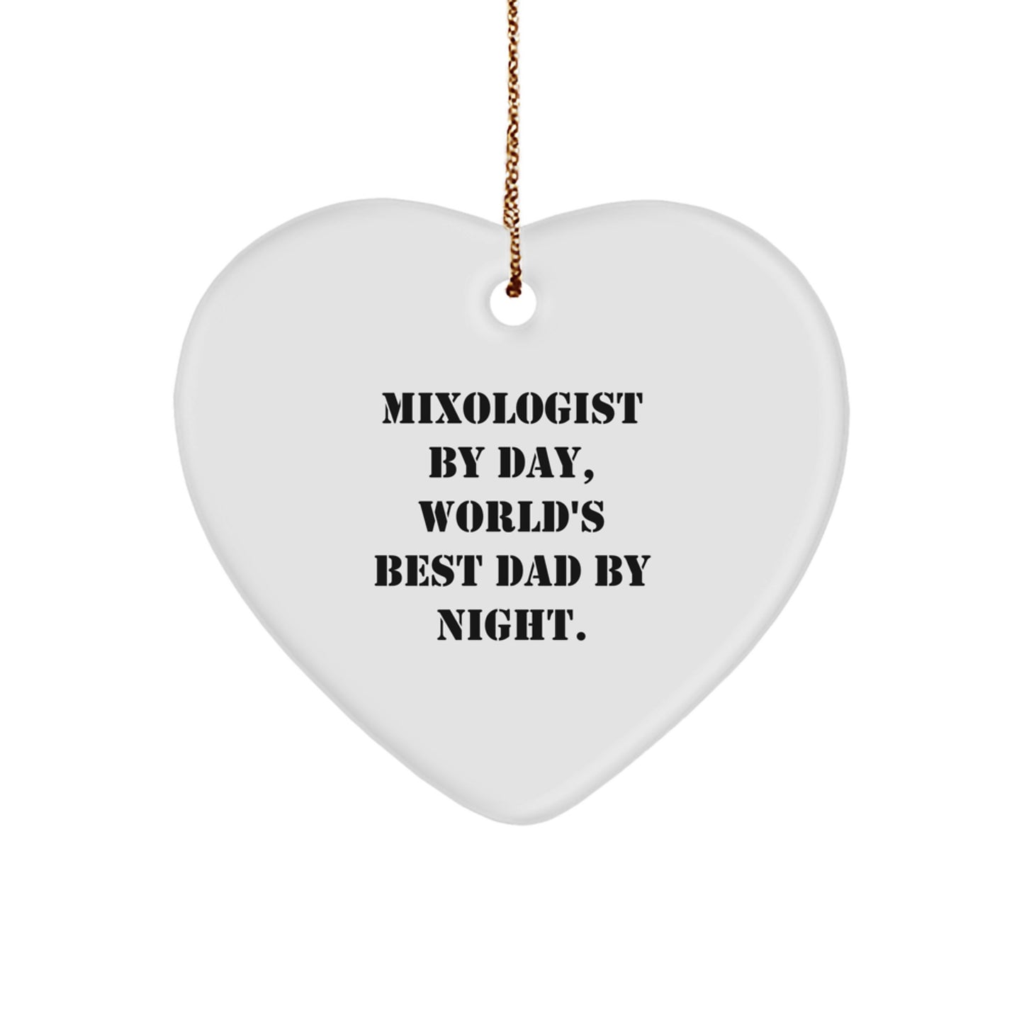 Mixologist Keepsake Christmas Ornament for Him Gift – Bright Shaped - Image 1