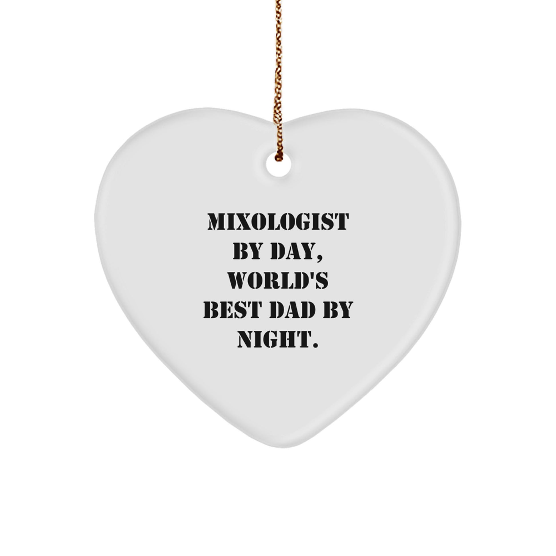 Mixologist Keepsake Christmas Ornament for Him Gift – Bright Shaped - Image 1