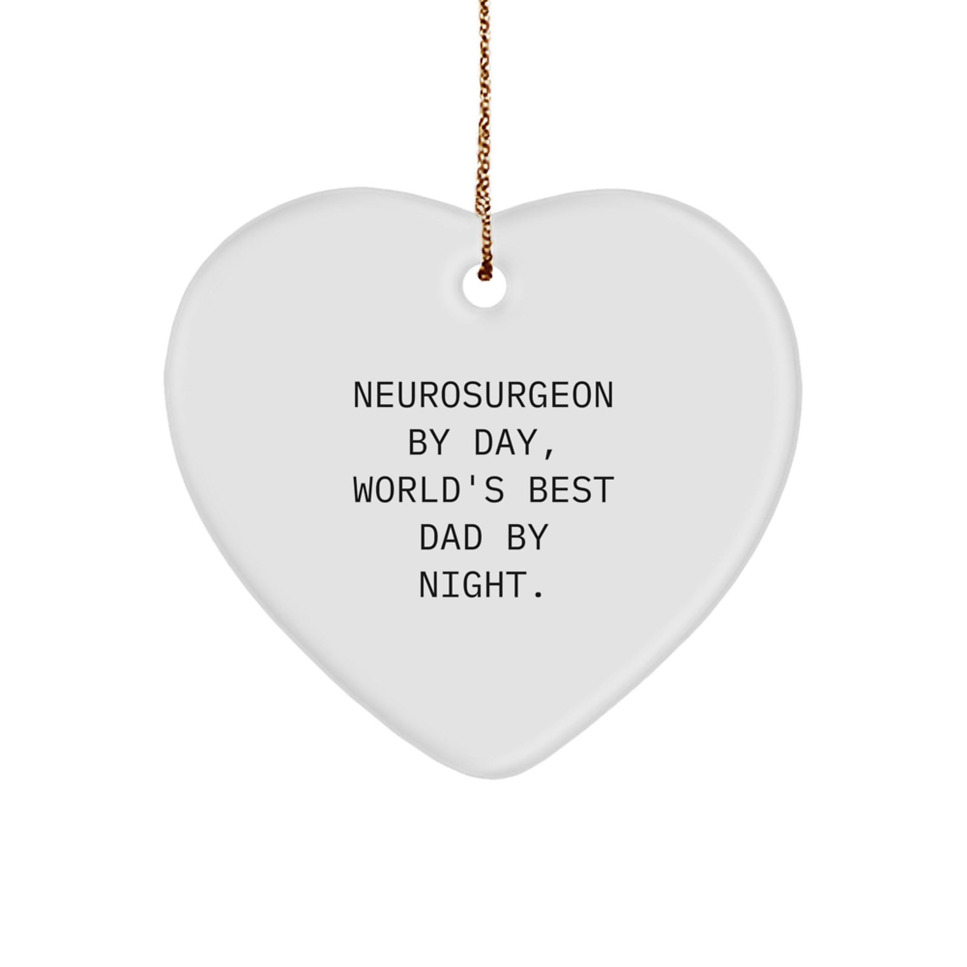 Christmas Gift for Her Neurosurgeon Heart Ornament Present Surprise Tree - Image 1