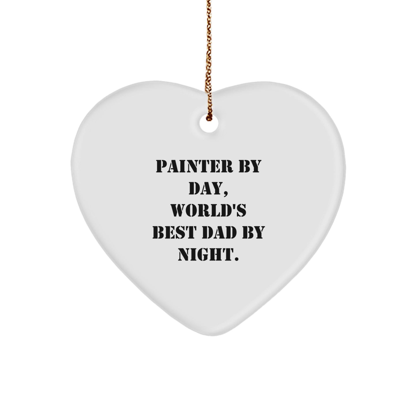 Painter Heart Ornament Christmas Gift for Teens Surprise Bright - Image 1