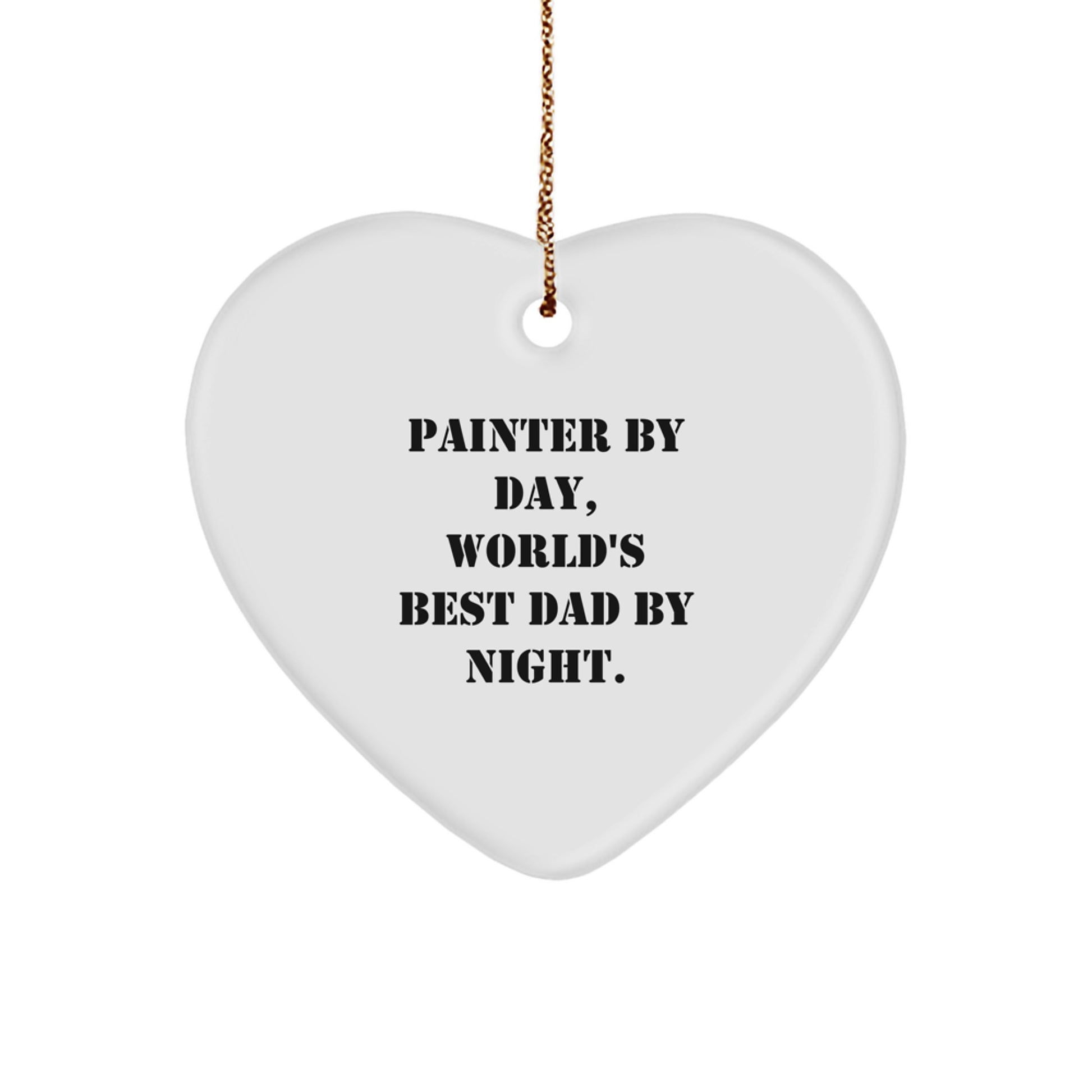 Painter Heart Ornament Christmas Gift for Teens Surprise Bright - Image 1