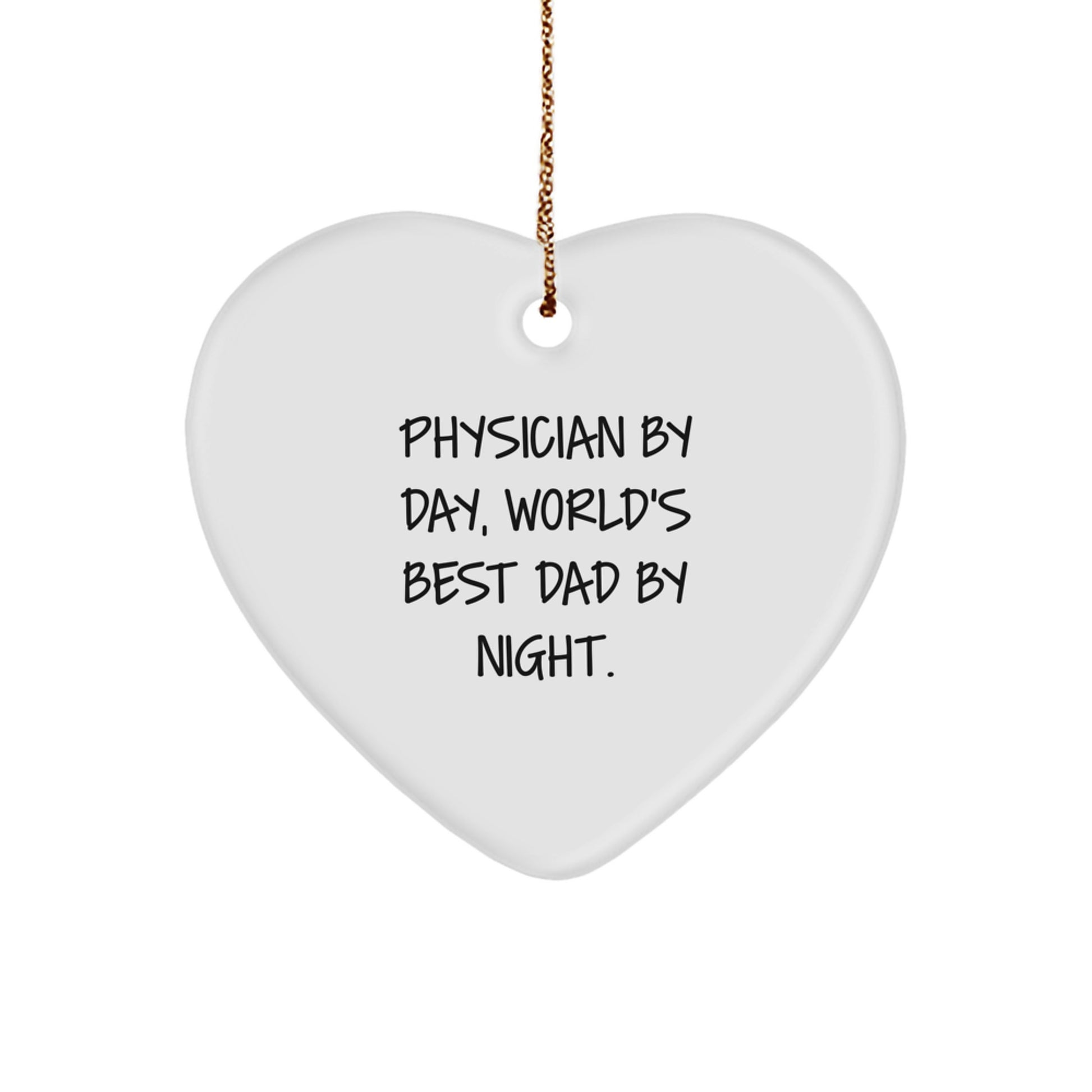 Favorite Physician Heart Christmas Ornament for Kids Keepsake Gift - Image 1