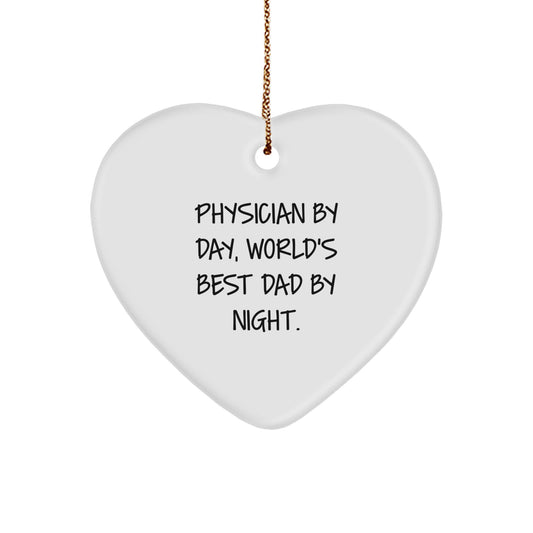Favorite Physician Heart Christmas Ornament for Kids Keepsake Gift - Image 1