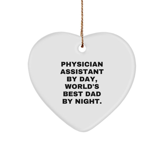 Funny Physician Assistant Gifts for Christmas Unique Ornaments from Physician Assistant Dad - Image 1
