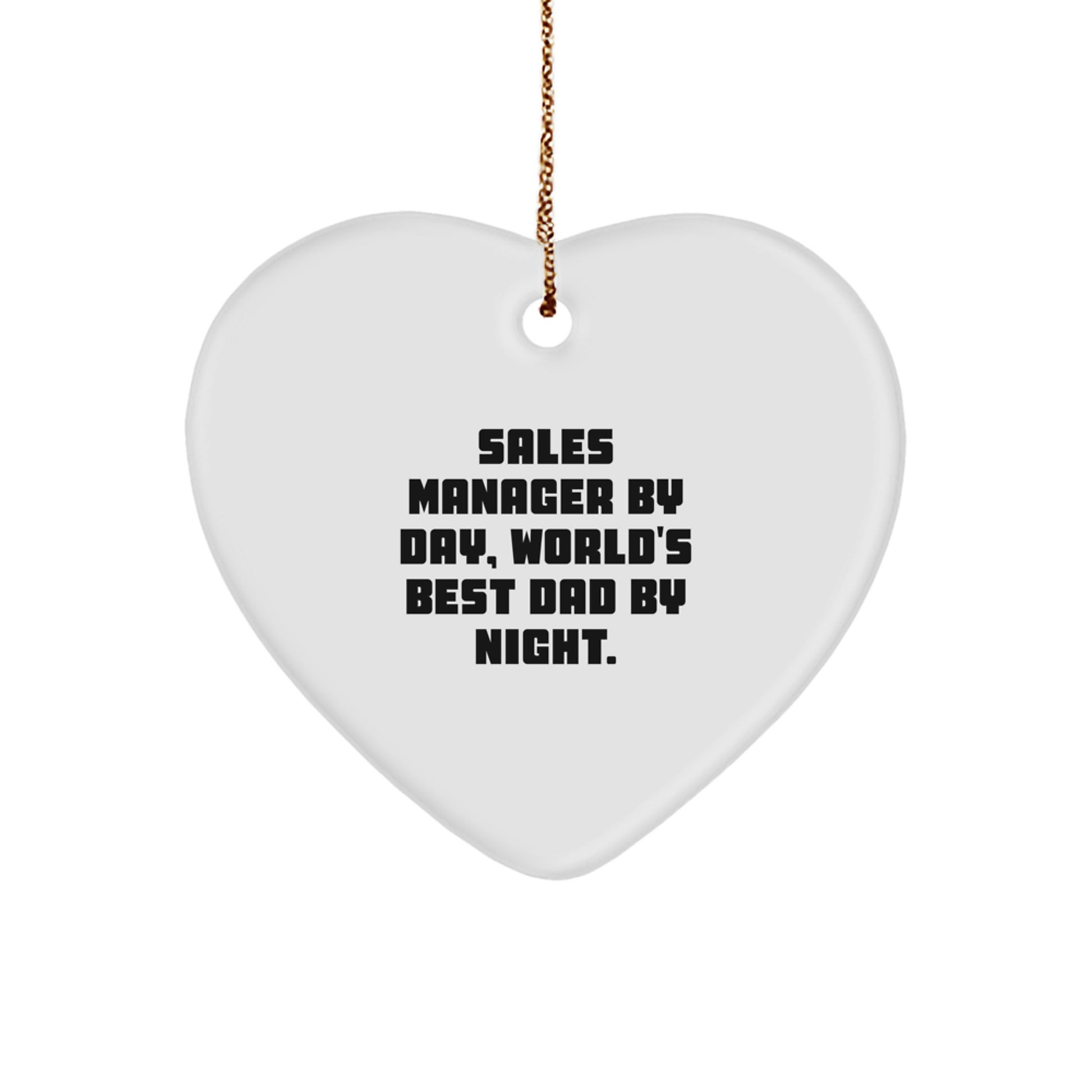 Sales Manager Heart Ornament for Kids Treasure Christmas Gift - Image 1