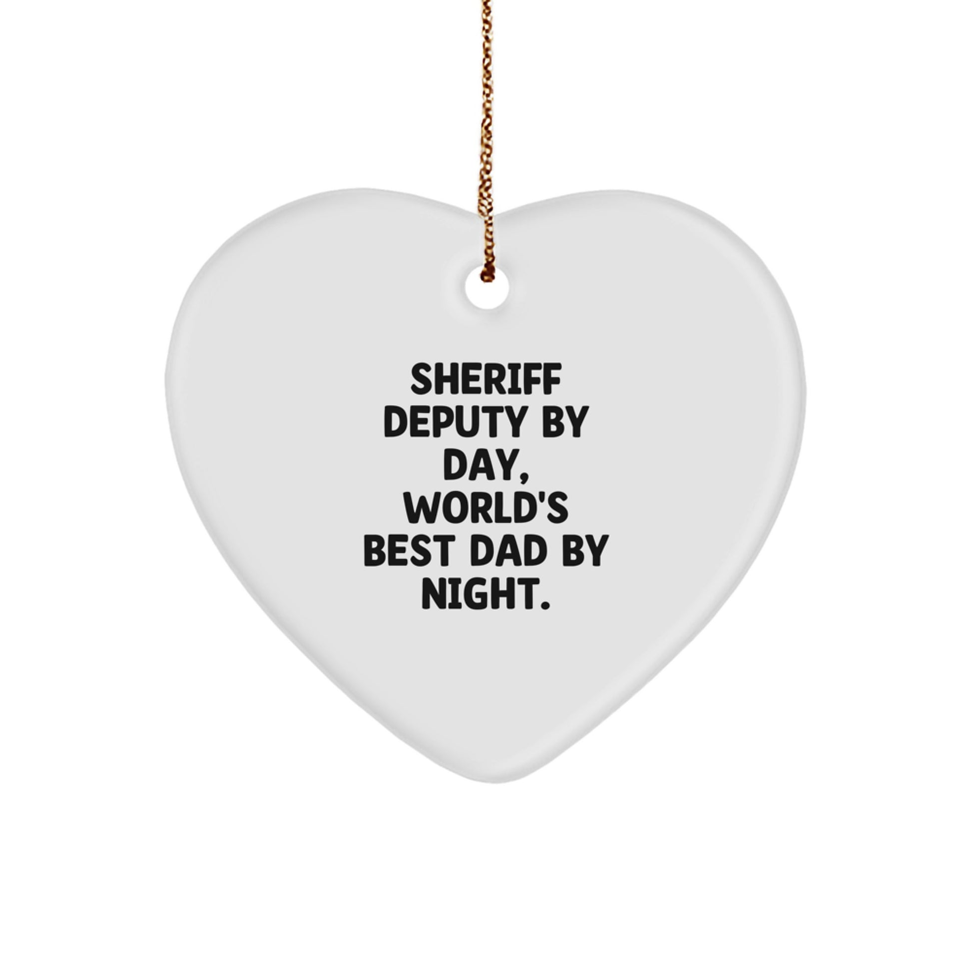 Cheeky Sheriff Deputy Christmas Ornament Gift for Friends - Image 1