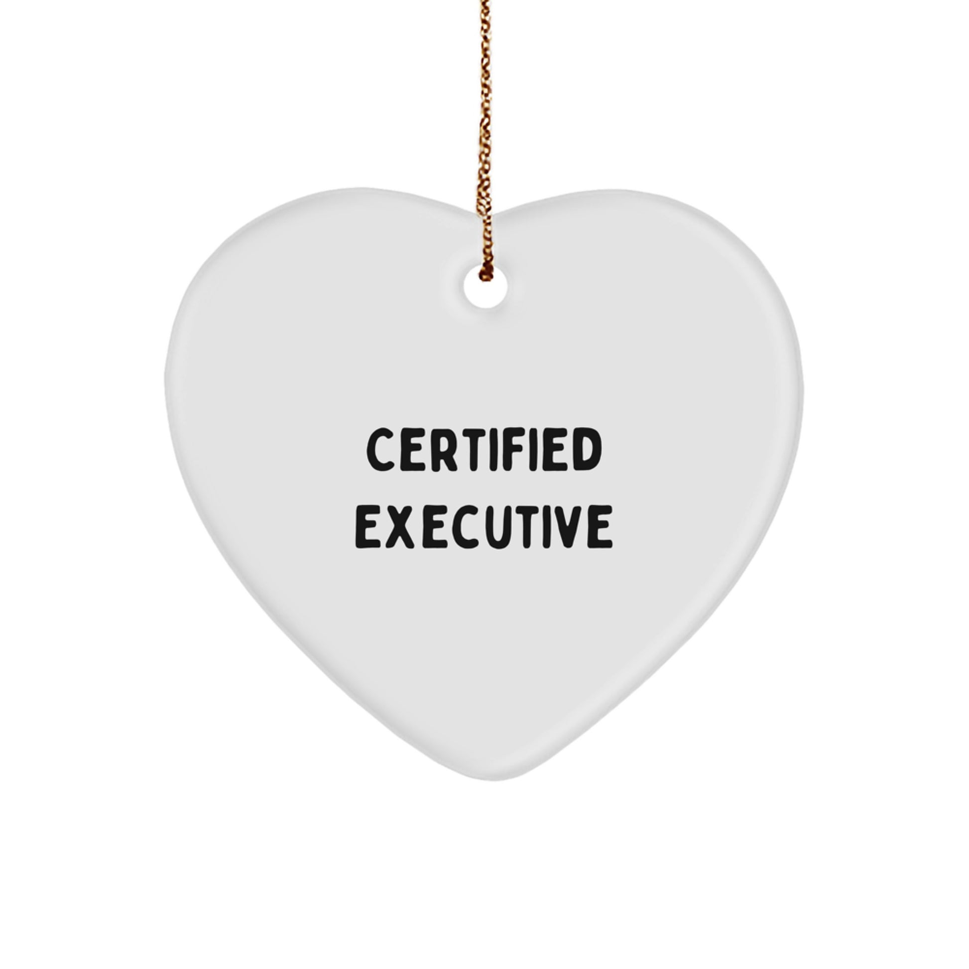 Funny Executive Gifts from Friends Unique Heart Ornament for Christmas Unique Gifts for Executive Men - Image 1