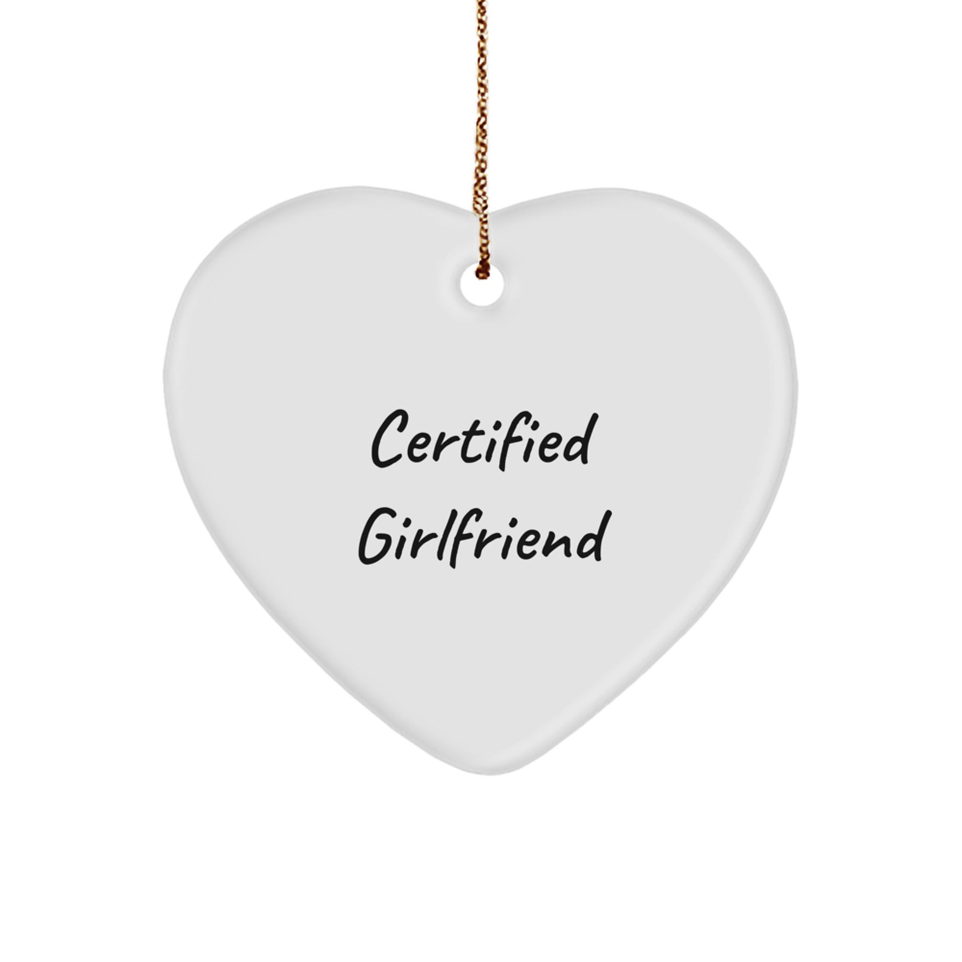 Funny Quotes for Sweetheart, Heart Ornament, Gifts from Men, Gifts for Sweetheart, Christmas Unique Gifts - Image 1