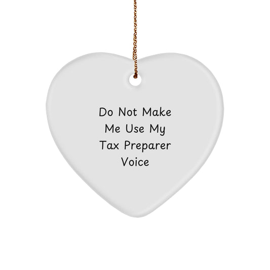 Funny Tax Preparer Gifts from Friends for Christmas Unique Ornament - Image 1