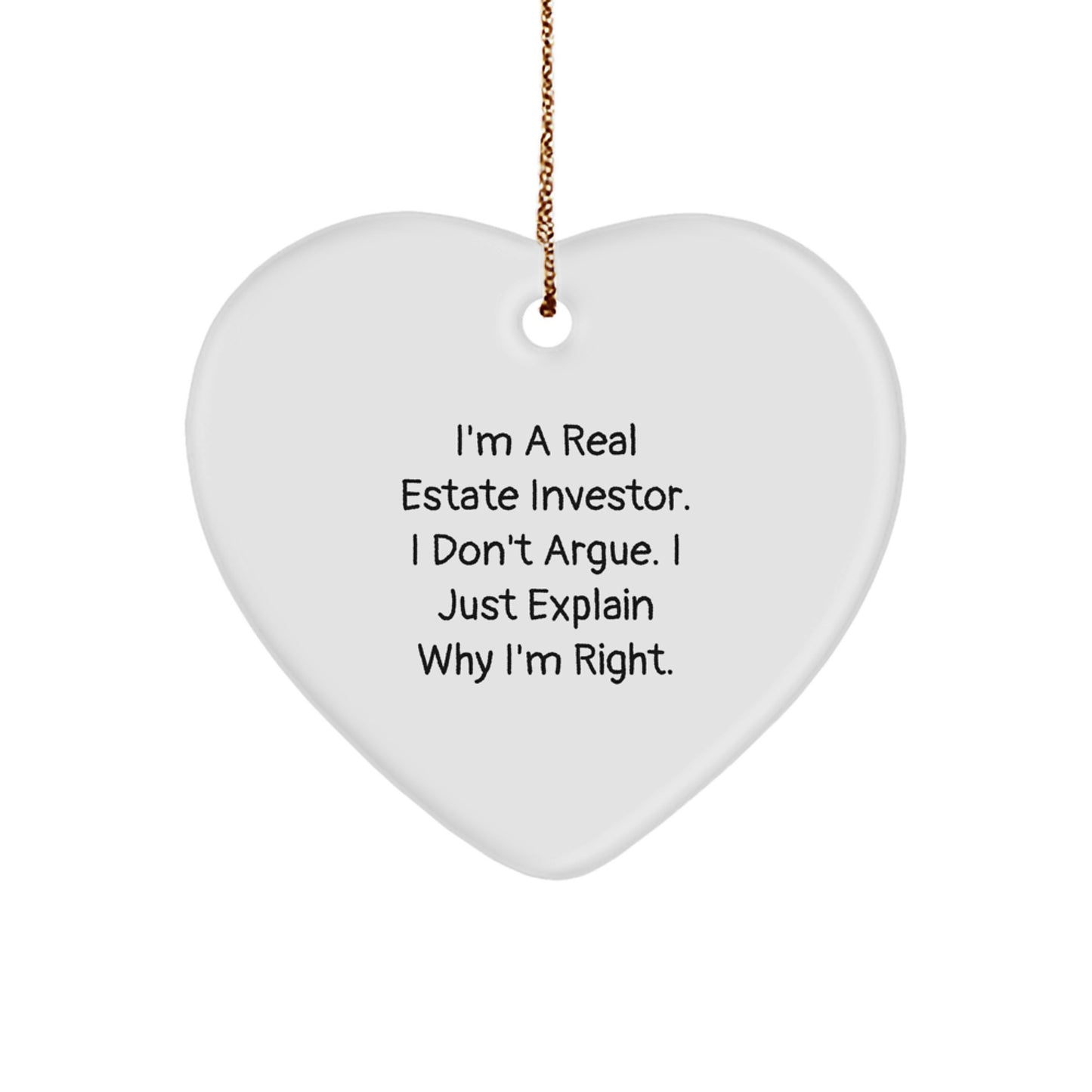 Real Estate Investor Christmas Ornament for Roommates Christmas Gift - Image 1