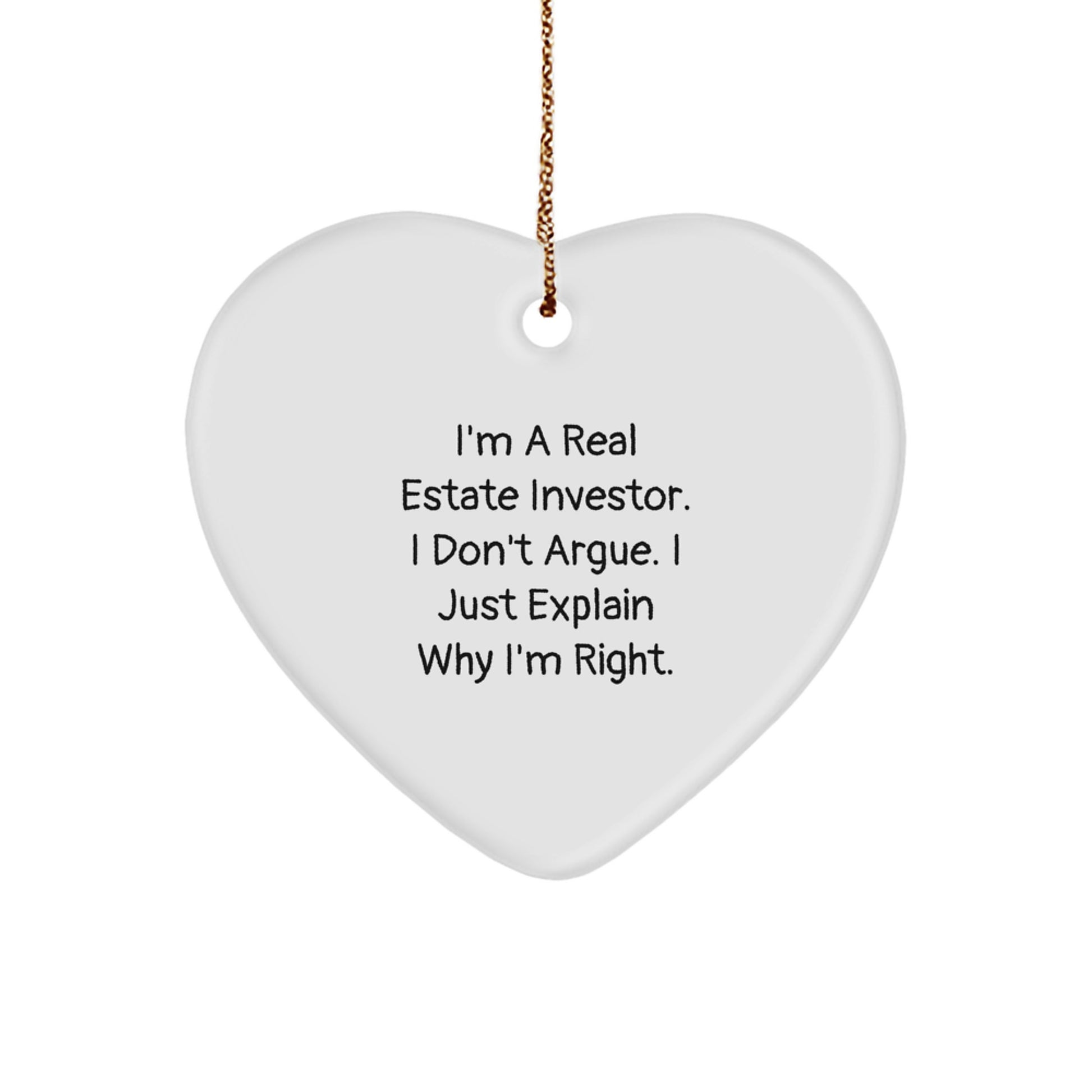 Real Estate Investor Christmas Ornament for Roommates Christmas Gift - Image 1