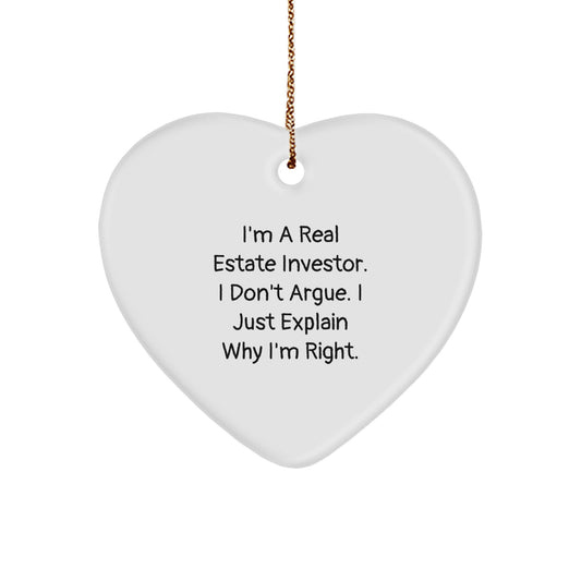 Real Estate Investor Christmas Ornament for Roommates Christmas Gift - Image 1