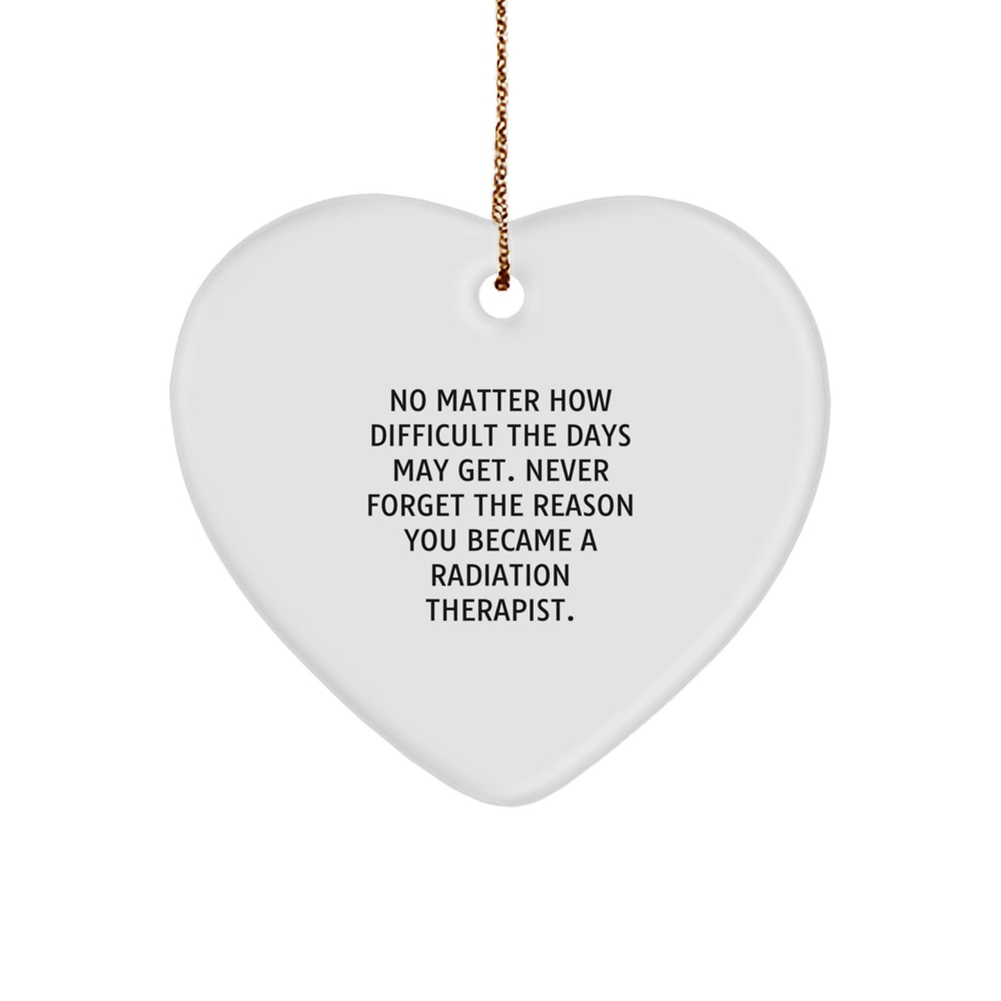 Funny Radiation Therapist Heart Ornament Gifts from Family for Christmas Unique - Image 1