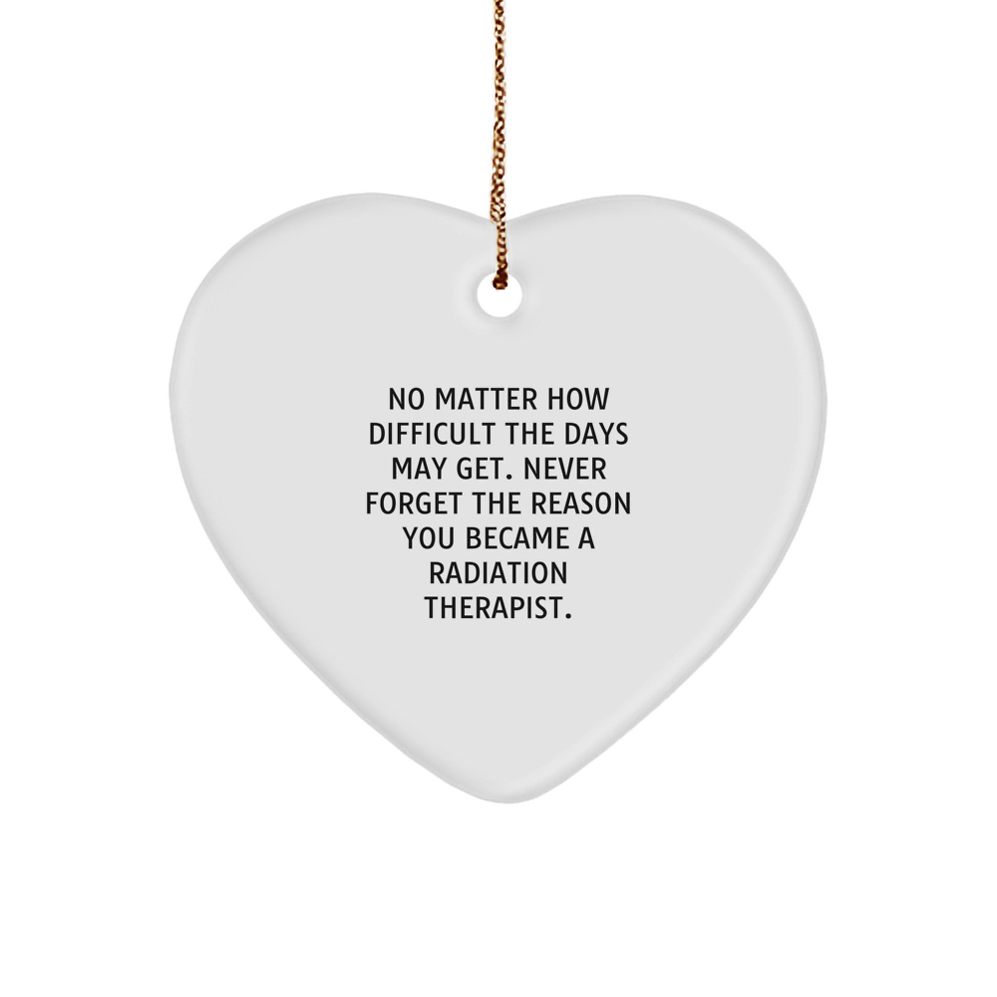 Funny Radiation Therapist Heart Ornament Gifts from Family for Christmas Unique - Image 1