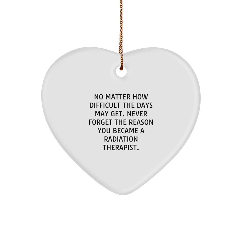 Funny Radiation Therapist Heart Ornament Gifts from Family for Christmas Unique - Image 1