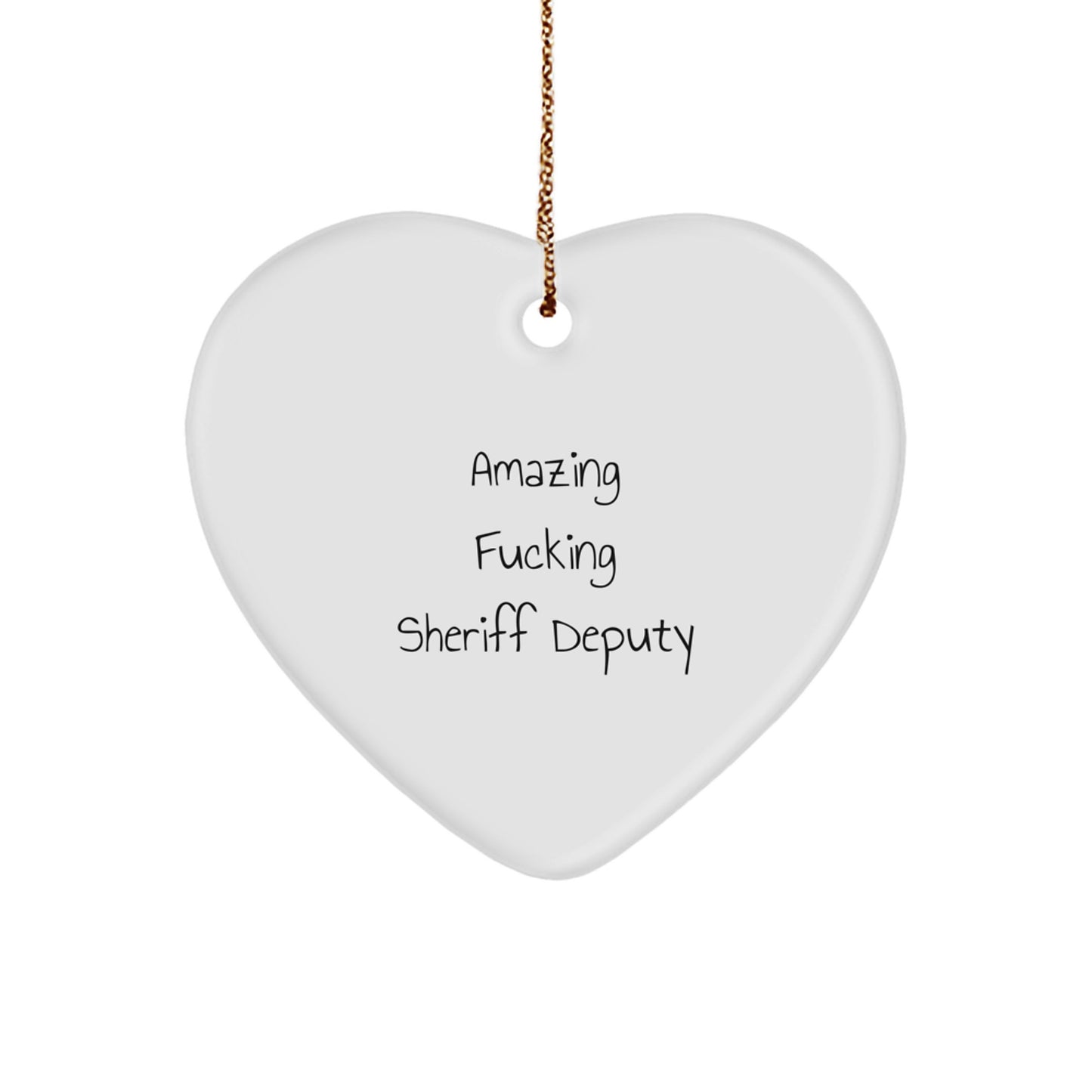 Sheriff Deputy Christmas Ornament Gift for Him Keepsake Amazing - Image 1