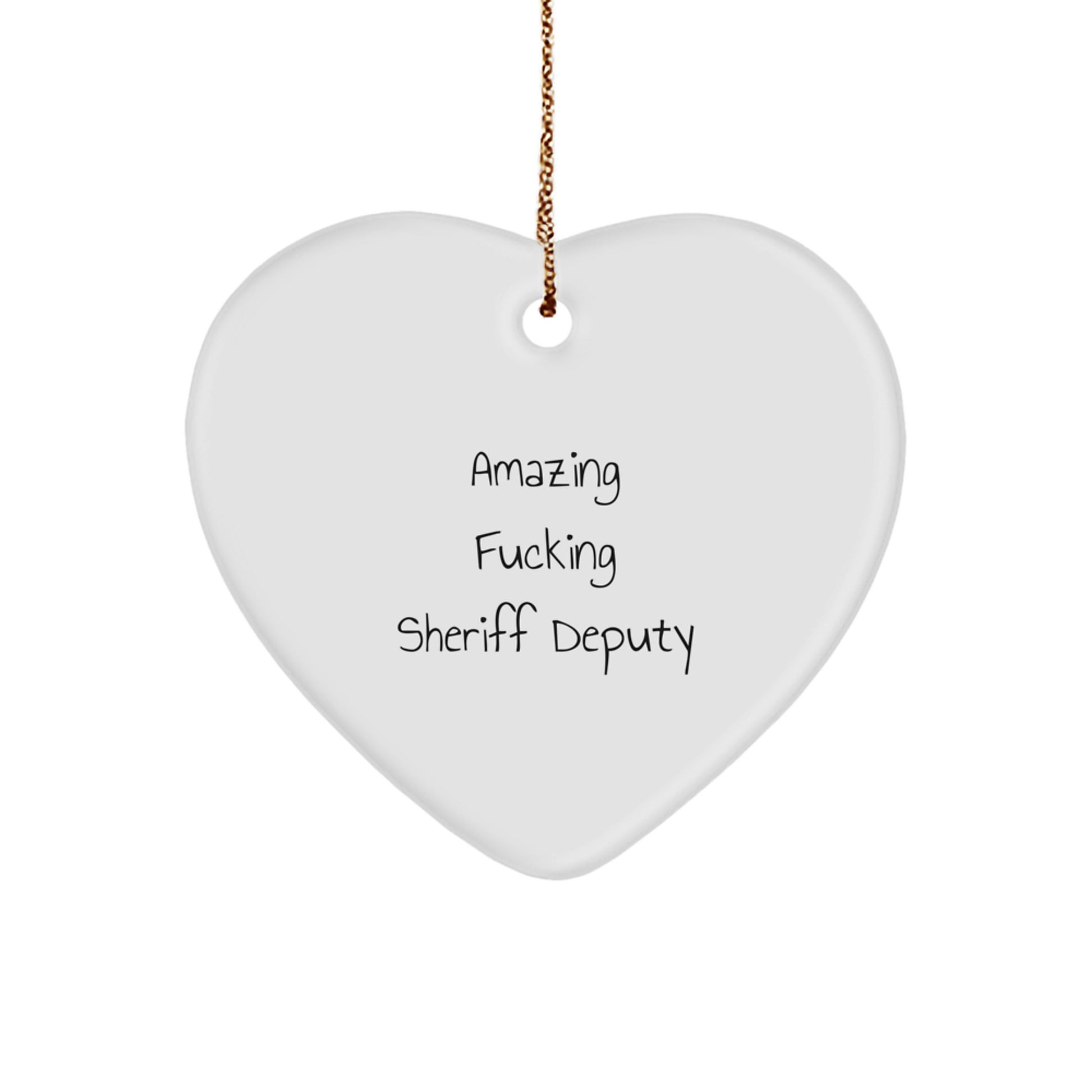 Sheriff Deputy Christmas Ornament Gift for Him Keepsake Amazing - Image 1