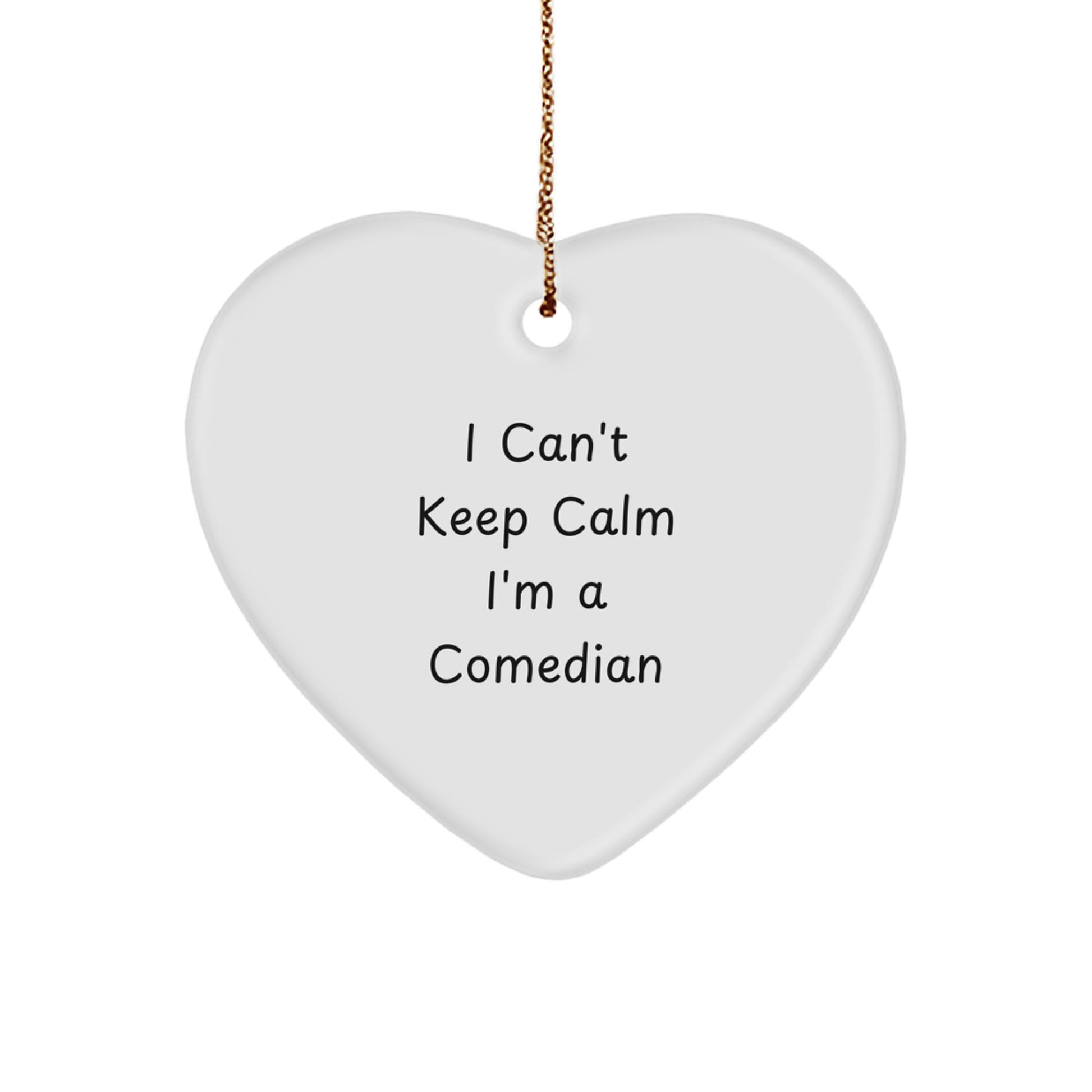 Funny Comedian Heart Ornament Gifts from Friends for Comedian Men - Image 1