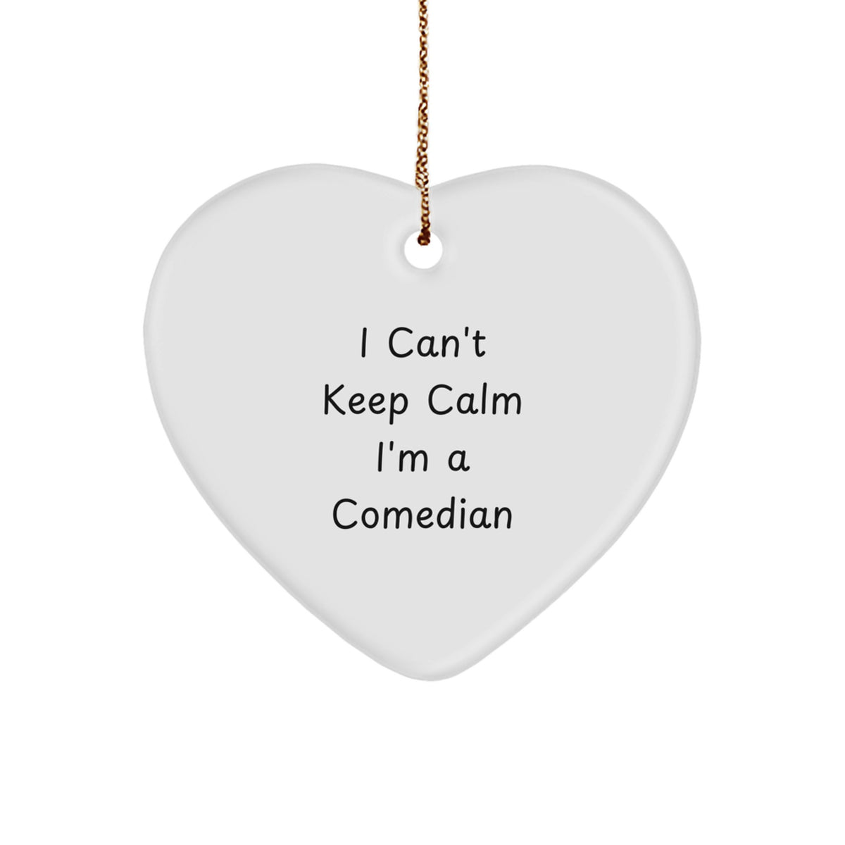Funny Comedian Heart Ornament Gifts from Friends for Comedian Men - Image 1