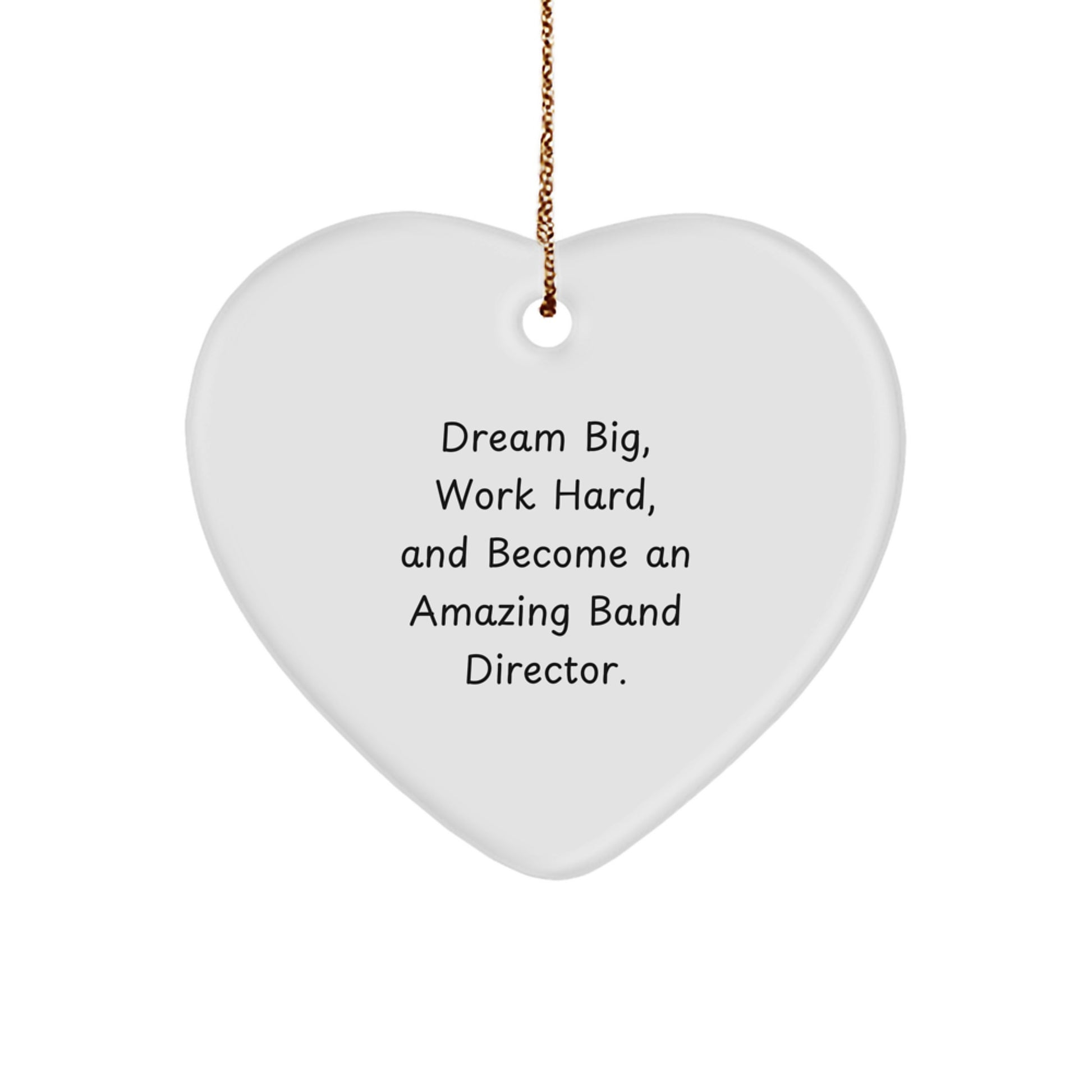 Funny Heart Ornament for Band Director, Inspirational Gifts from Friends to Family for Christmas Unique Gifts - Image 1