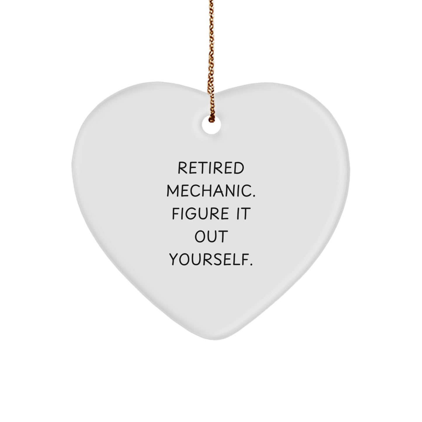 Funny Mechanic Gifts - Heart Ornament for Mechanic Friends and Family - Christmas Unique Presents from Men to Mechanic Guys - Image 1