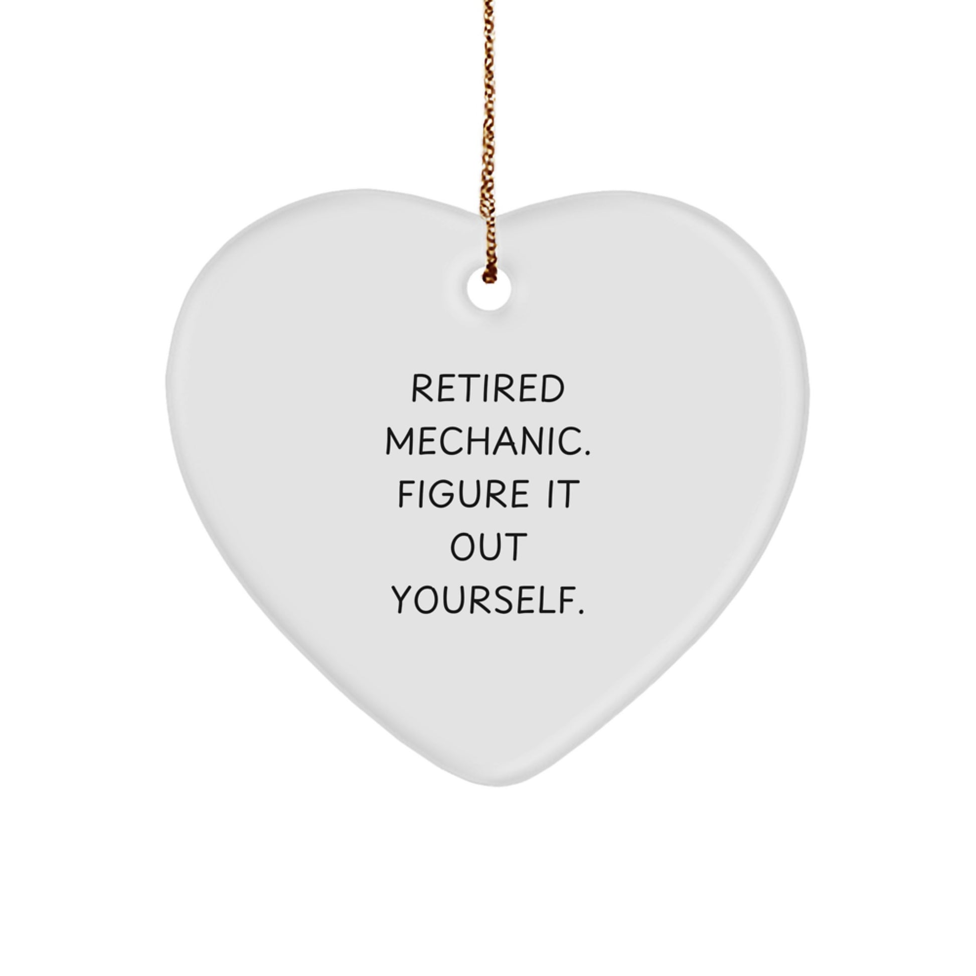 Funny Mechanic Gifts - Heart Ornament for Mechanic Friends and Family - Christmas Unique Presents from Men to Mechanic Guys - Image 1