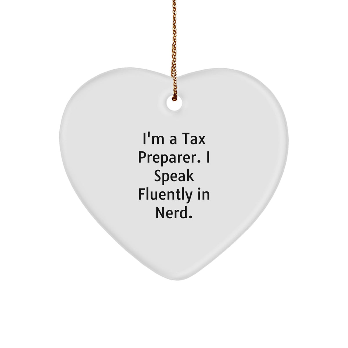 Playful Tax Preparer Christmas Ornament Novelty for Friends Gift - Image 1