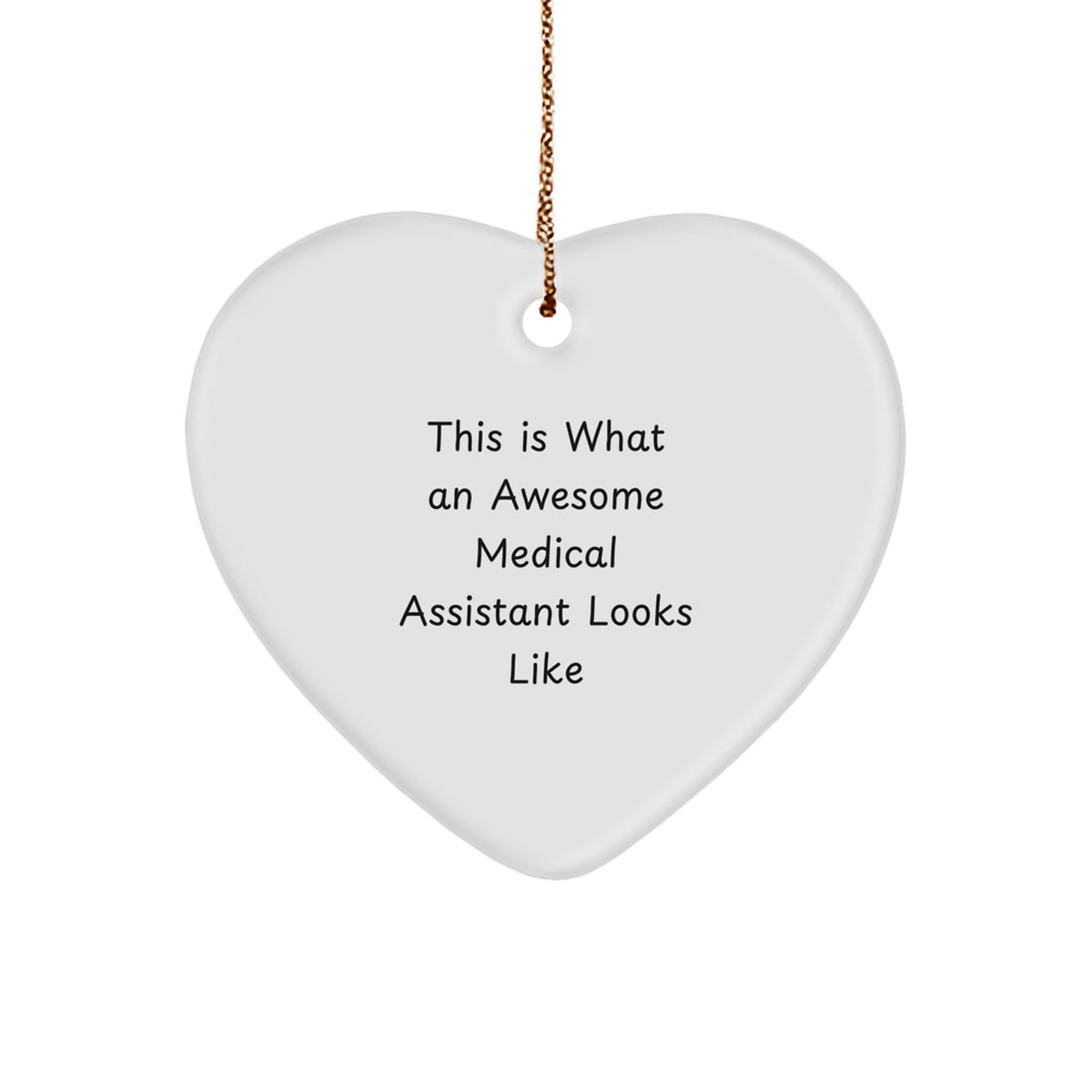 Collectible Heart Ornament Gift for Neighbors Medical Assistant - Image 1
