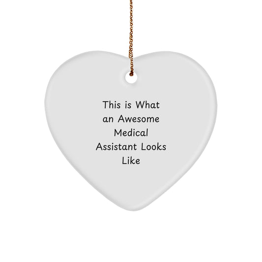 Collectible Heart Ornament Gift for Neighbors Medical Assistant - Image 1