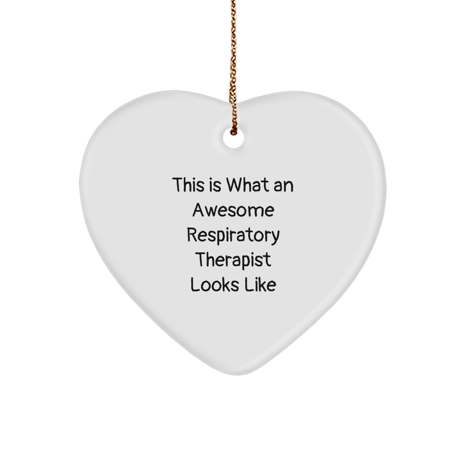 Respiratory Therapist Heart Ornament for a Colleague Companion Gift - Image 1