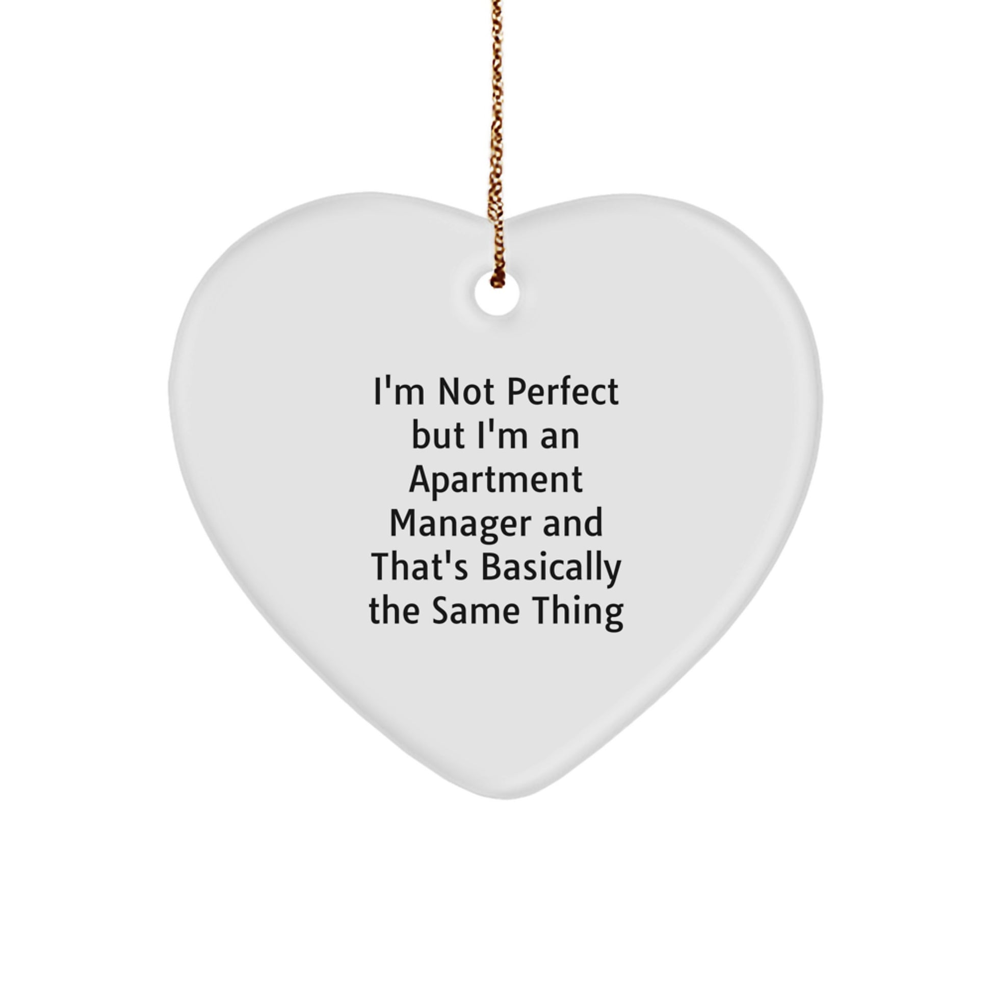 Quirky Apartment Manager Novelty Christmas Ornament Gift for Friends - Image 1