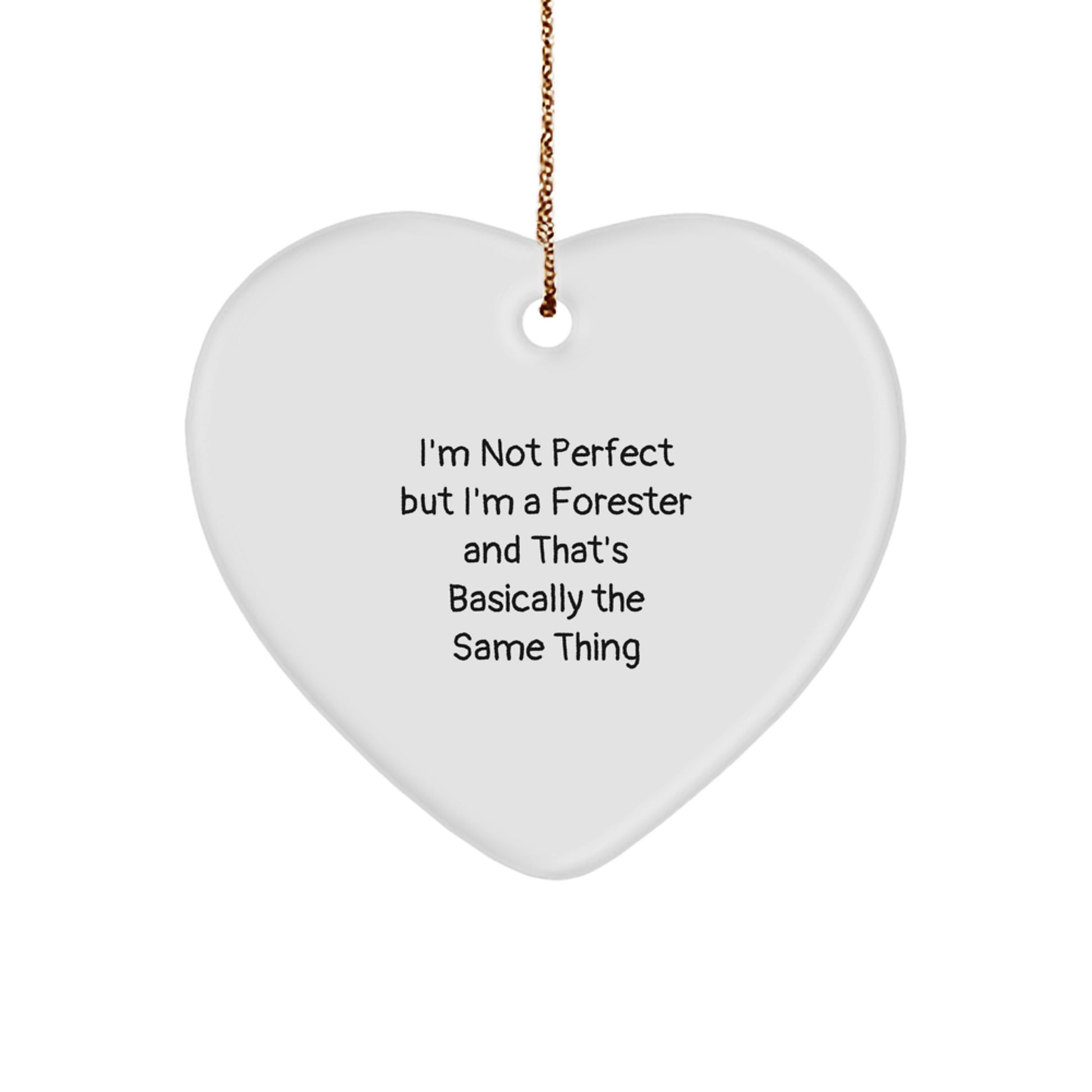 Forester Heart Ornament Idea for Coworkers Holiday Christmas Gift - Image 1