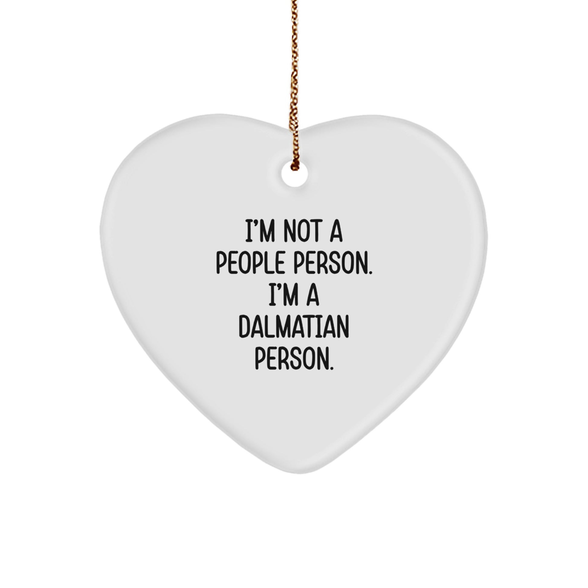 Funny Dalmatian Dog Heart Ornament Gifts for Dalmatian Dog Lovers - Gifts from Friends and Family for Christmas Unique Gifts - Image 1