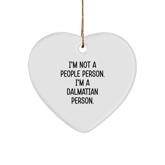 Funny Dalmatian Dog Heart Ornament Gifts for Dalmatian Dog Lovers - Gifts from Friends and Family for Christmas Unique Gifts - Image 1