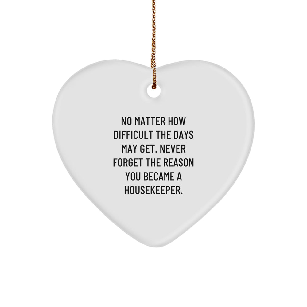 Funny Heart Ornament Gifts from Friends to Housekeeper Coworkers at Christmas Unique Gifts - Image 1