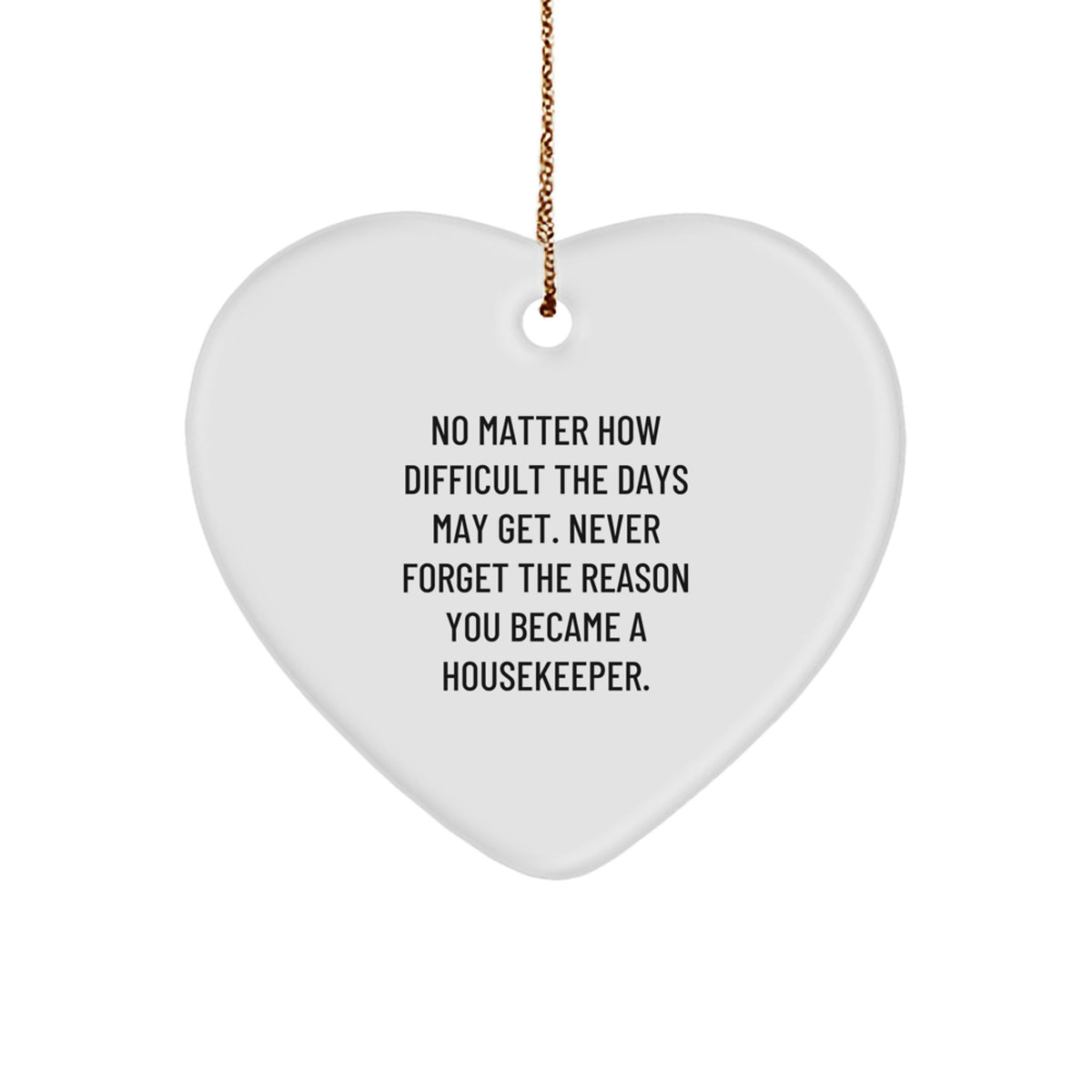 Funny Heart Ornament Gifts from Friends to Housekeeper Coworkers at Christmas Unique Gifts - Image 1