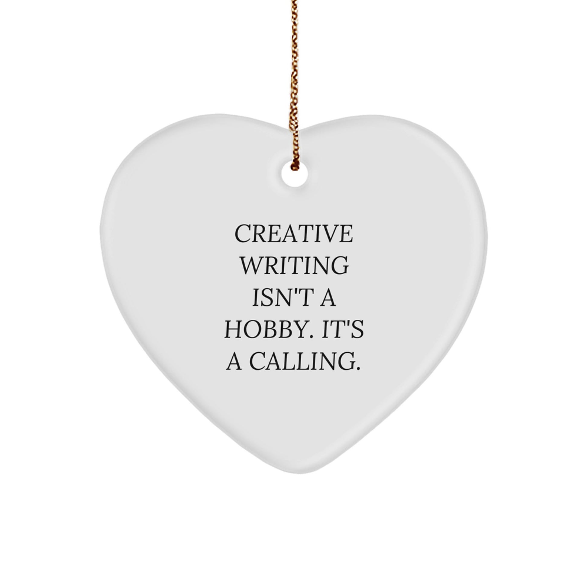 Creative Writing Inspirational Heart Ornament Gifts from Friends for Men and Women at Christmas - Image 1
