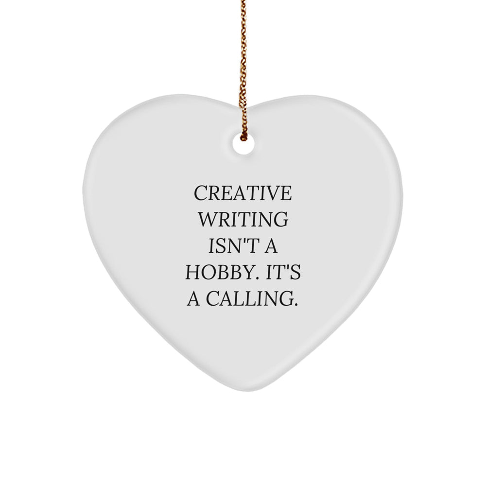 Creative Writing Inspirational Heart Ornament Gifts from Friends for Men and Women at Christmas - Image 1