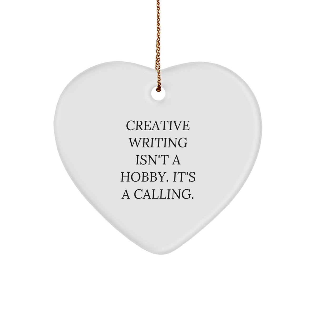 Creative Writing Inspirational Heart Ornament Gifts from Friends for Men and Women at Christmas - Image 1