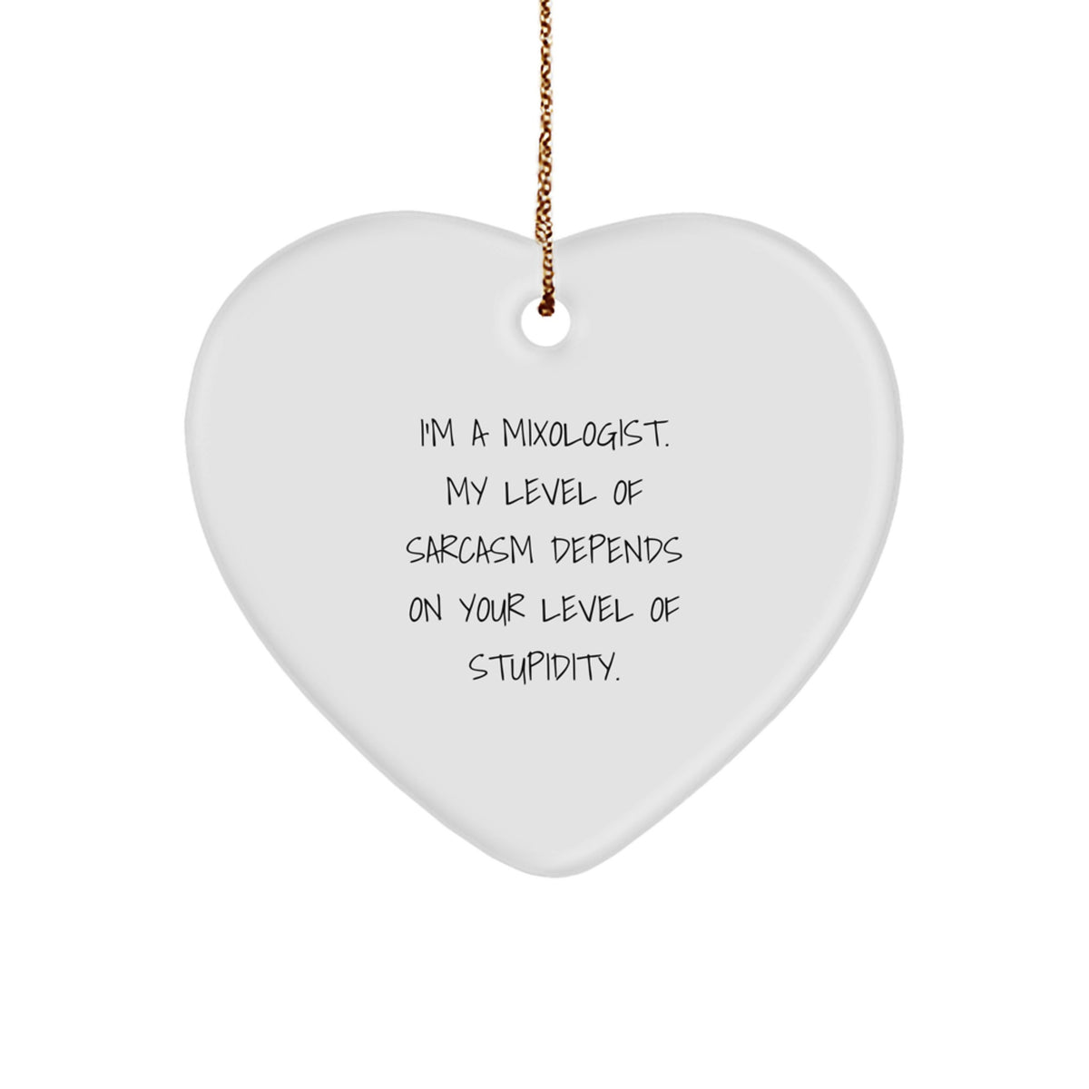 Funny Mixologist Gifts from Men to Sisters - Christmas Unique Gifts for Women with Mixologist Heart Ornament, I'm A Mixologist. - Image 1