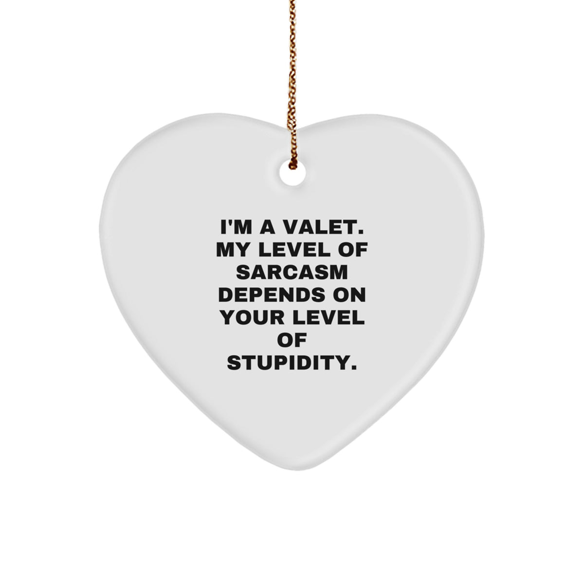 Funny Valet Heart Ornament Gifts from Men to Family Members, Perfect for Christmas Unique Gifts - Image 1