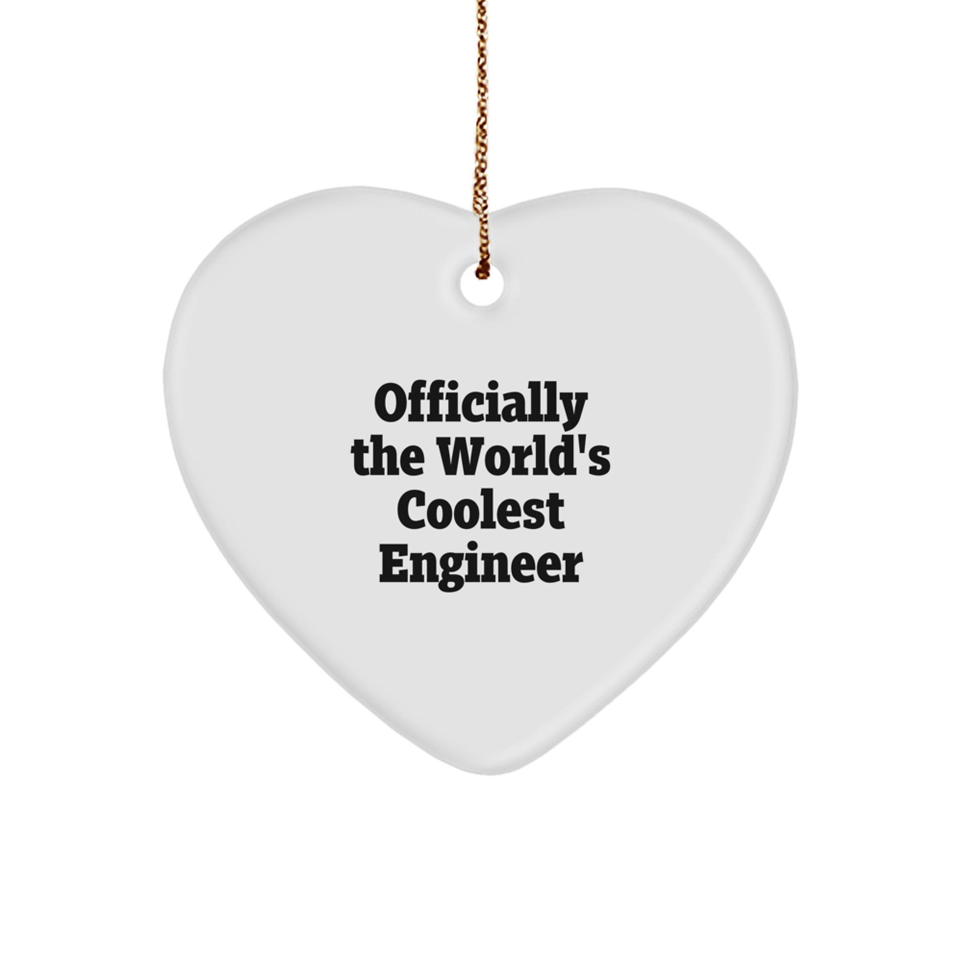 Funny Engineer Heart Ornament Gifts from Friends for Christmas Unique Presents - Image 1