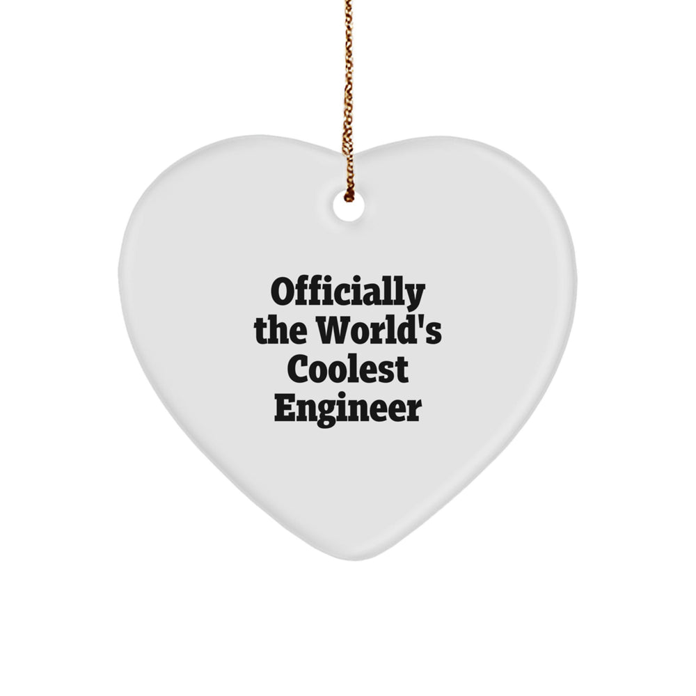 Funny Engineer Heart Ornament Gifts from Friends for Christmas Unique Presents - Image 1